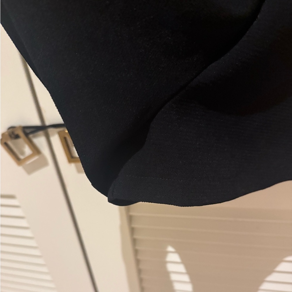 Do + Be black ruffle neck romper. Size medium. Pockets! - Picture 2 of 7